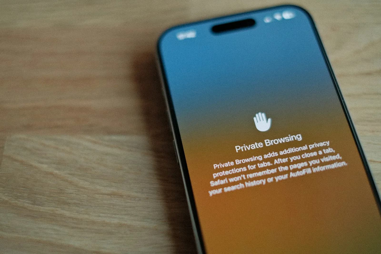 A privacy protection screen on a smartphone, representing an individual's control over how their data is used